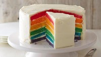 Bisnis kuliner rainbow cake juga mulai sepi pembeli. (Internet).
