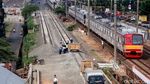 Foto: Proyek Double-double Track di Buaran Klender Terus Digenjot
