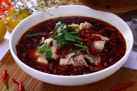 Szechuan yang pedas.