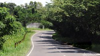 Kondisi jalan yang dilalui terbilang mulus dan tak ditemui lubang atau amblas.