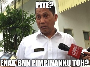 Ekspresi Kocak Kepala BNN karena Belasan Artis Tersandung Narkoba di 2017