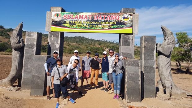 Intip Gaya Sri Mulyani Piknik di Labuan Bajo