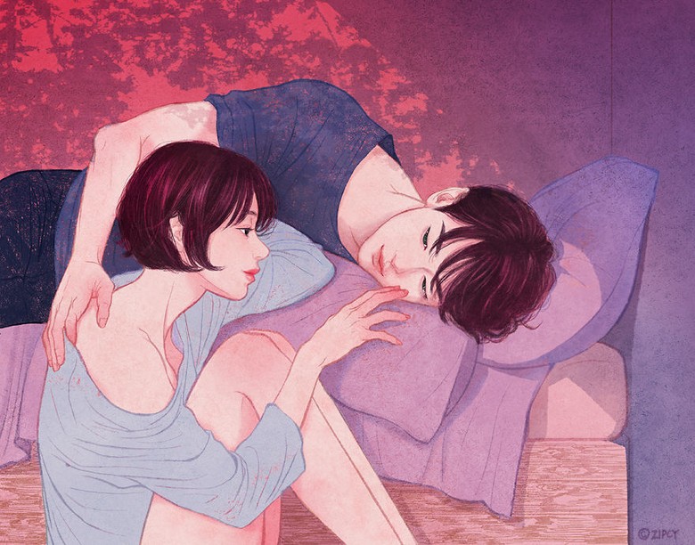 Terkeren 26 Gambar Kartun Tidur Romantis Gani Gambar