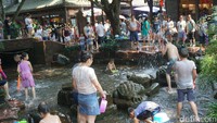 Liburan musim panas di China mulai dari Bulan Juni sampai awal September. Saat seperti inilah, wisatawan lokal mulai memadati aneka tempat wisata yang ada di sana (Wahyu/detikTravel)