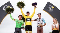 Pebalap yang membela Team Sky itu unggul 54 detik atas Rigoberto Uran (Kolombia) dan 2 menit 20 detik atas Romain Bardet (Prancis). Foto: REUTERS/Benoit Tessier