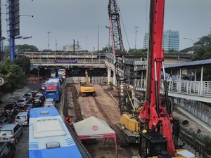 Imbas Pembangunan Underpass, Ini Kondisi Lalin di Simpang Kuningan