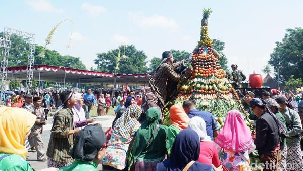 Hari Jadi Wonosobo ke-192, Ribuan Warga Rebutan Gunungan