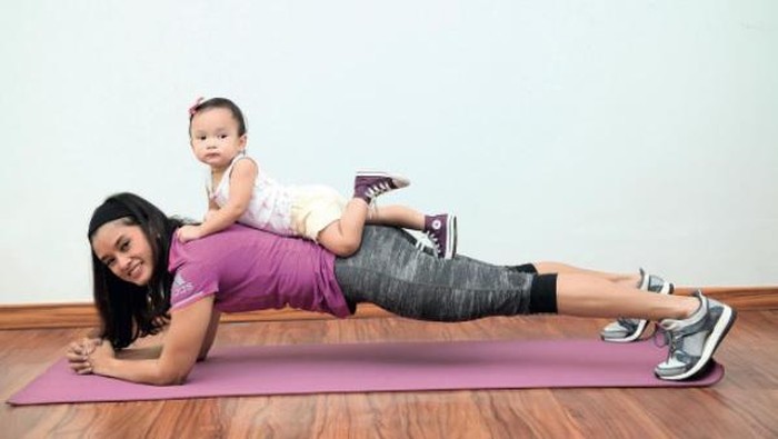 olahraga bersama anak