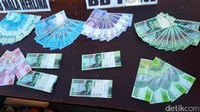 Berbagai pecahan upal diamankan yang terdiri dari pecahan Rp 10 ribu, Rp 20 ribu, Rp 50 ribu dan 100 ribu.