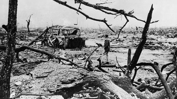 Akibatnya sangat mengerikan di mana ratusan ribu warga Jepang tewas. Jepang menantang AS setelah menghancurkan pelabuhan Pearl Harbor. Foto: Getty Images