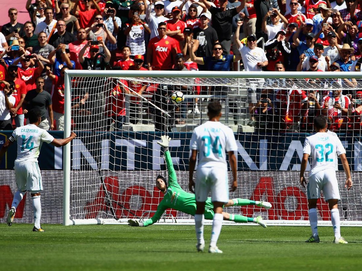 Pemain Real Madrid saat melawan Manchester United (Ezra Shaw/Getty Images)