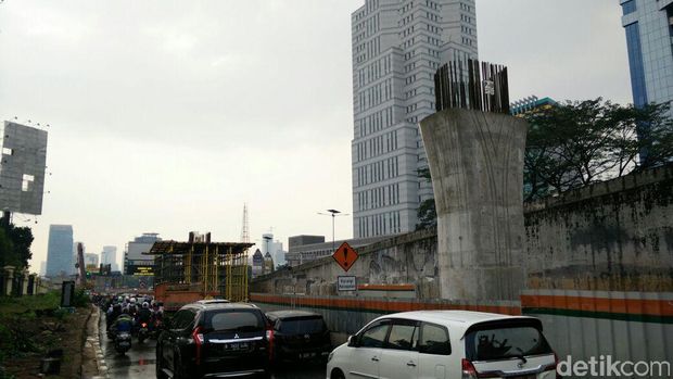 Penampakan Terkini Proyek Flyover Pancoran