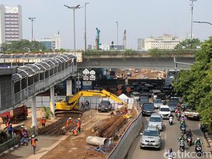 Melihat dari Lensa Drone Proyek Underpass Mampang-Kuningan