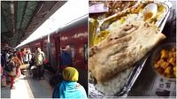 Kereta dan makanan tak layak makan manusia di India.