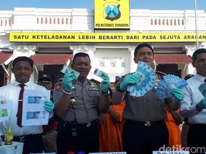 Uang Palsu Diedarkan Ibu-ibu di Surabaya Senilai Rp 50 Juta