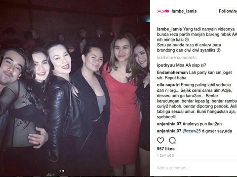 Dugem Bareng Amel Alvi, Reza Artamevia Ajak Dua Putrinya