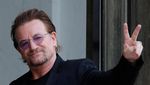 Foto: Akrabnya Istri Presiden Prancis dengan Bono U2