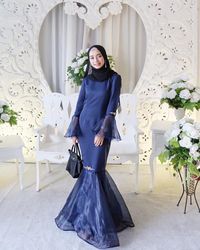 Model Gamis Kain Organdi