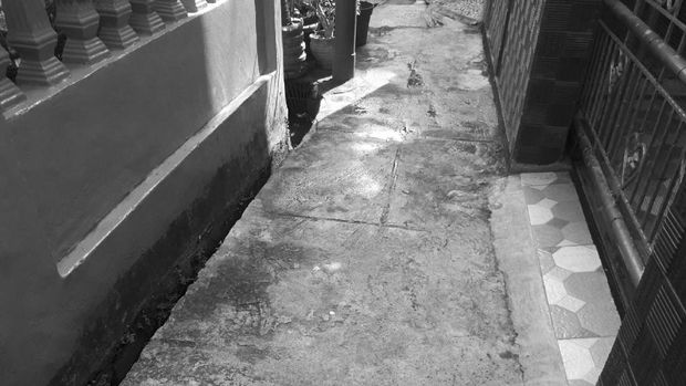 Lokasi Leonardo ditemukan bersimbah darah