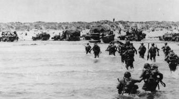 Totalnya pada D Day, sekitar 160 ribu Pasukan Sekutu mendarat di Prancis. Foto: Getty Images