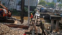 Hal tersebut dilakukan untuk mengantisipasi meluapnya kali Ciliwung saat curah hujan tinggi.