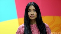 Juru bicara Kemenpora Anindya K Putri saat menggelar jumpa pers terkait calon Paskibraka.