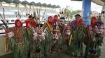 Foto: Kostum Tari Dayak yang Menyerupai Monster