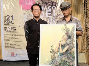 Lukisan Galih Reza Suseno Terinspirasi dari Sosok Pramoedya Ananta Toer