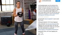 Dalam beberapa kesempatan, Carrie Underwood sering memamerkan kegiatannya saat berolahraga. (Foto: instagram @carrieunderwood)