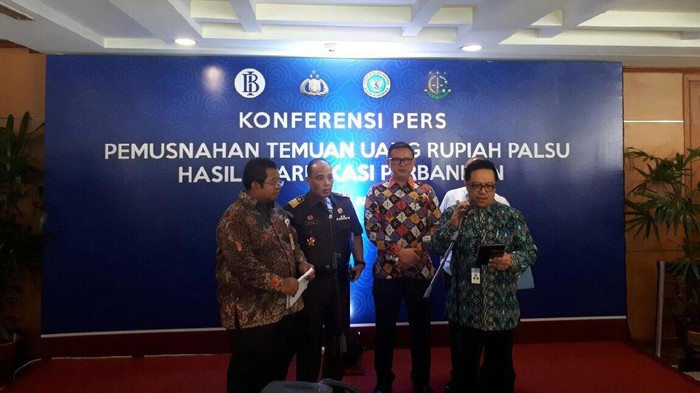 BI Musnahkan 189.477 Lembar Rupiah Palsu