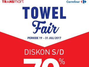 Towel Fair Transmart dan Carrefour Tawarkan Beragam Diskon Handuk