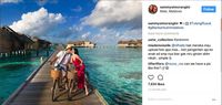 Ciuman Mesra Sammy Simorangkir untuk Viviane di Maldives