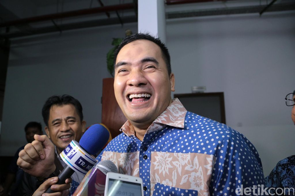 Saipul Jamil saat ditemui di Pengadilan Tipikor.