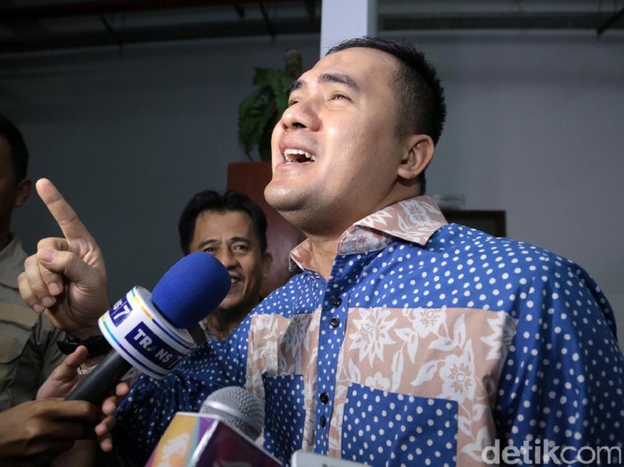 Saipul Jamil saat ditemui di Pengadilan Tipikor.