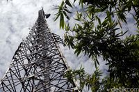 BTS Telkomsel di Entikong (Rachman Haryanto/detikTravel)
