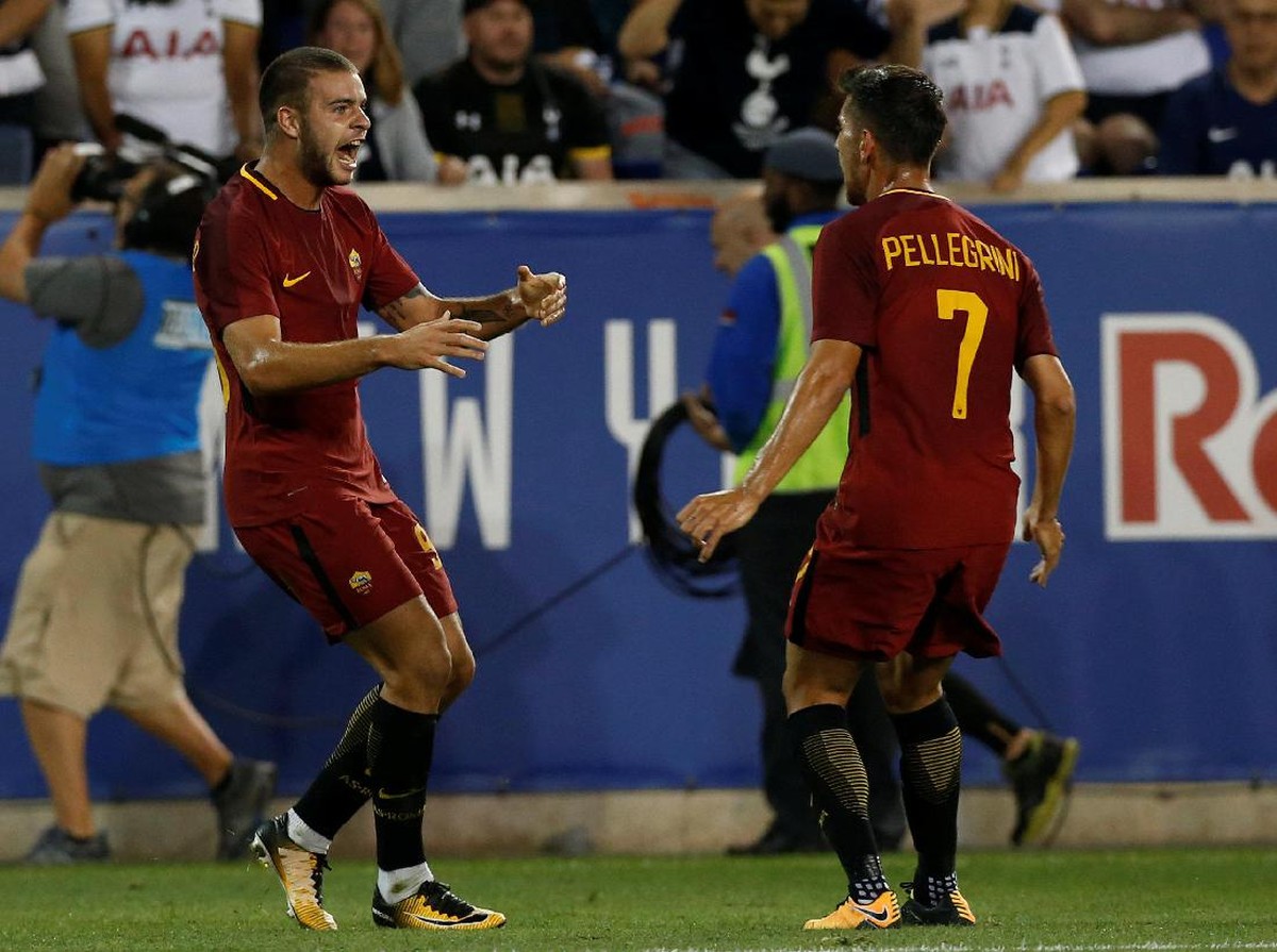 Para pemain AS Roma (Mike Segar/Reuters)