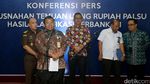 Foto: Begini Bentuk Uang Palsu yang Sudah Dihancurkan