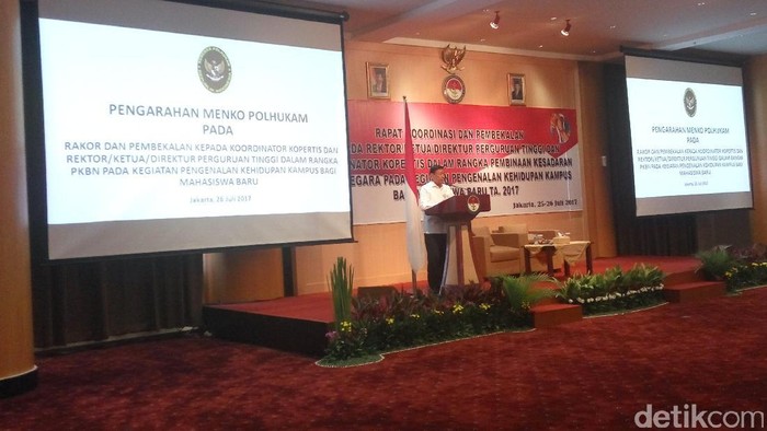 Di Depan Para Rektor, Wiranto: HTI Dibubarkan Kok Dibela