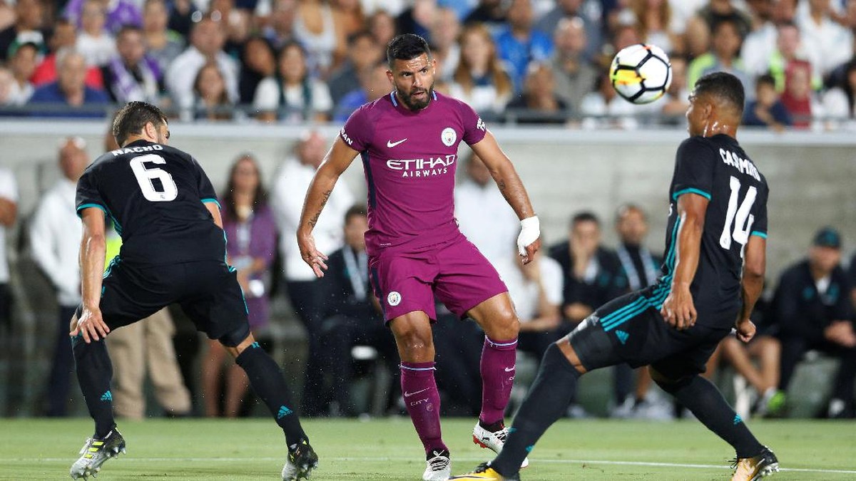 City Kalahkan Madrid 4-1 di International Champions Cup 2017 (Foto: REUTERS/Lucy Nicholson)