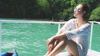 Angela Vero yang tengah berlibur. (Foto: dok Instagram)