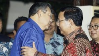 Prabowo menemui SBY di kediamannya di Cikeas pada 27 Juli 2017. (Foto: Muhammad Ridho Suhandi)