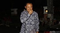 Amir Syamsuddin tiba di kediaman SBY.