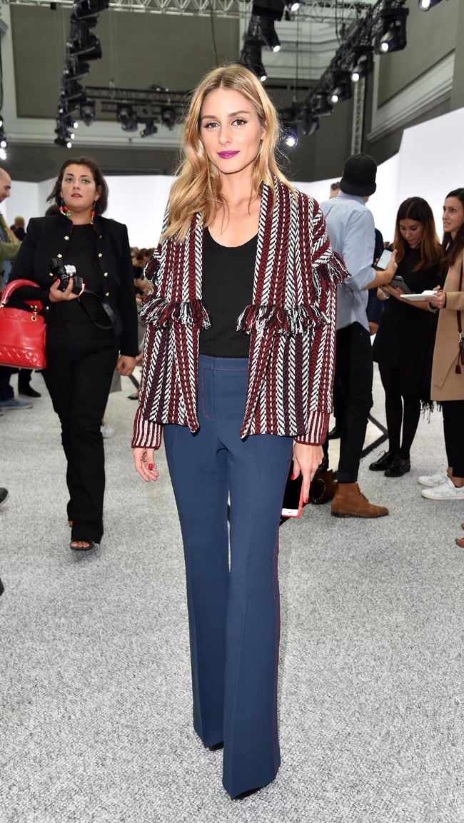 Olivia Palermo attends the Giambattista Valli show as part of the Paris Fashion Week Womenswear  Spring/Summer 2017  on October 3, 2016 in Paris, France.  (Photo by Pascal Le Segretain/Getty Images)