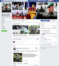 Dukungan Sahabat Gatot di Laman Facebook