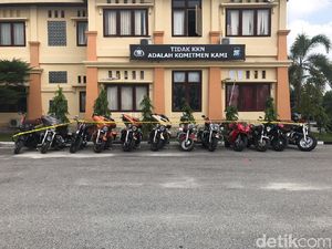 Polisi Sita Belasan Harley-Davidson Berdokumen Palsu di Siak Riau