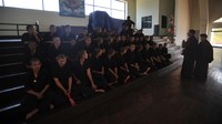 Selain belajar Kung Fu, para biksuni pun diajarkan nilai-nilai agama Buddha oleh para biksu. Latihan fisik pun harus sejalan dengan ajaran Buddha (AFP)
