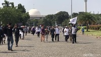 Massa aksi 287 di sekitar Monas (Foto: Mei Amelia/detikcom)