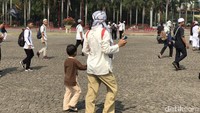 Ada peserta aksi yang membawa anaknya (Foto: Mei Amelia/detikcom)