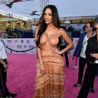 Nicole Scherzinger poses at SiriusXMs Hits 1 in Hollywood red carpet broadcast on SiriusXMs SiriusXM Hits 1 channel before the Billboard Music Awards at the T-Mobile Arena on May 21, 2017 in Las Vegas, Nevada.  (Photo by David Becker/Getty Images for SiriusXM)