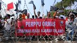 Suasana Orasi Massa Aksi 287 di Monas